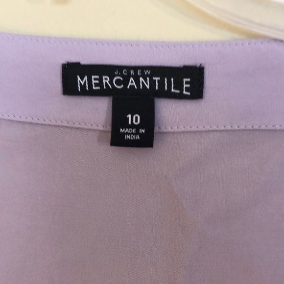 J. Crew Factory size 10 lavender peplum wrap top - Picture 4 of 8